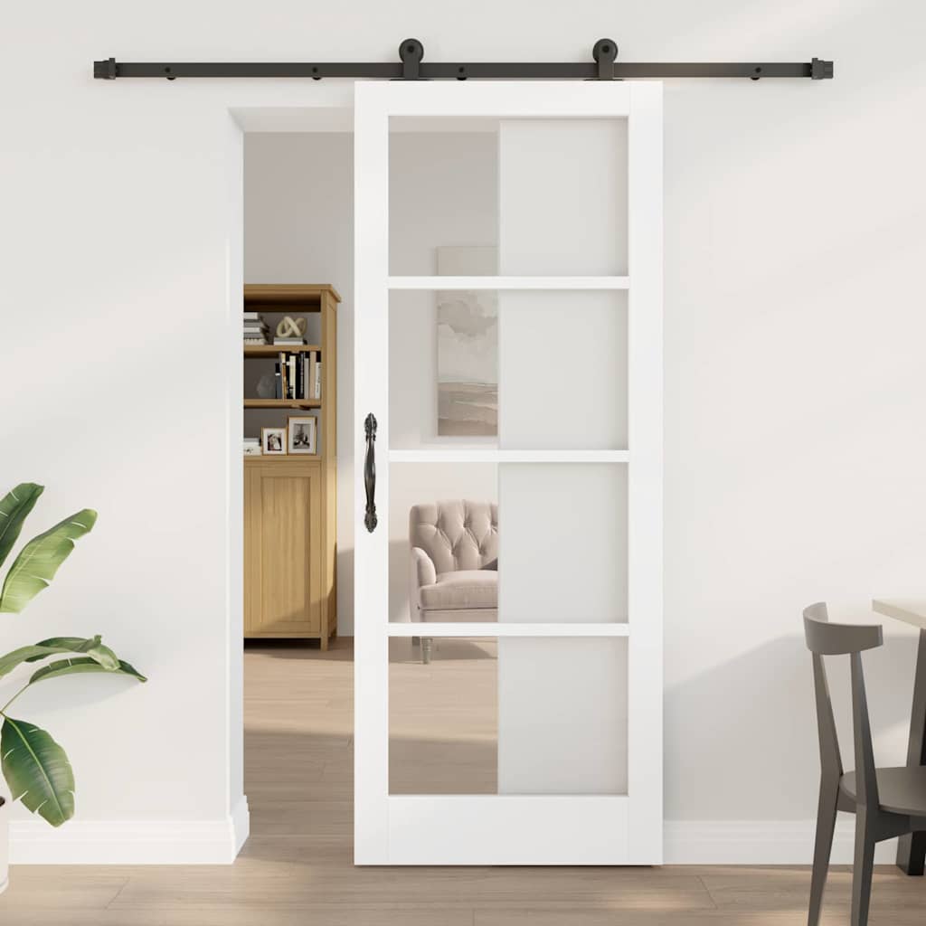 Skydedør ORKDAL Hvid og sort 83 x 211 cm