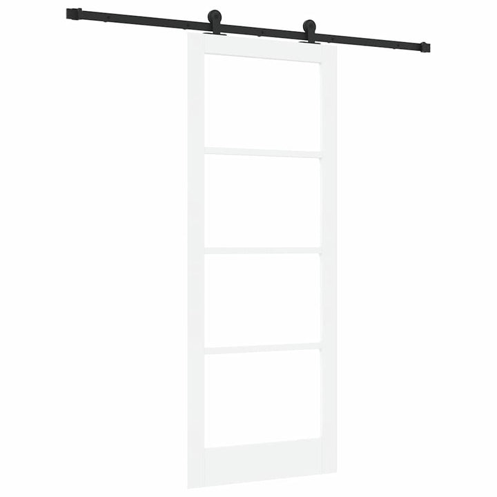 Skydedør ORKDAL Hvid og sort 83 x 211 cm