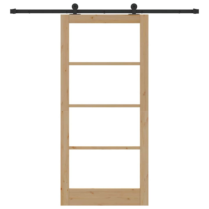 Skydedør ORKDAL Naturlig og sort 93 x 202 cm