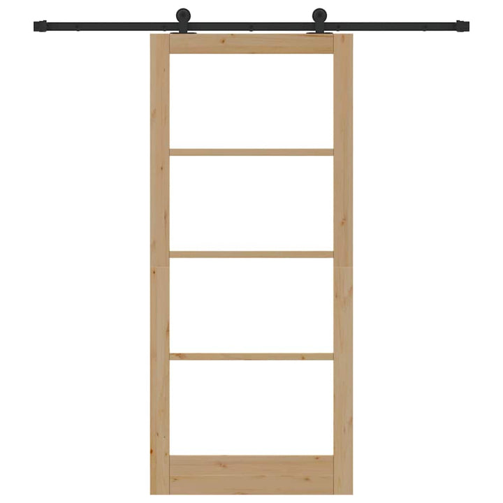 Skydedør ORKDAL 93 x 211 cm Massivt fyrretræ og glas