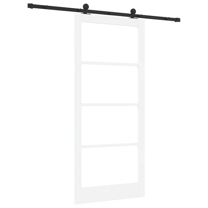 Skydedør ORKDAL Hvid og sort 93 x 211 cm