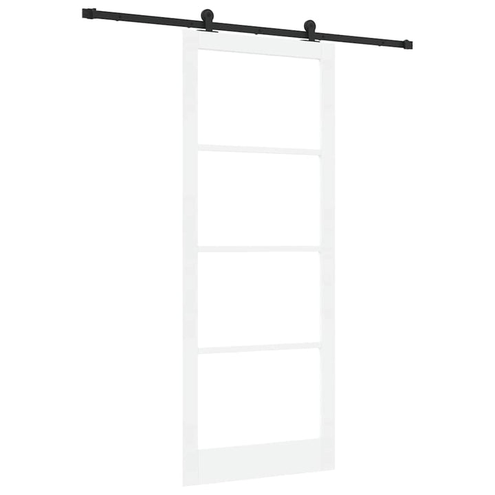 Skydedør ORKDAL Hvid og sort 93 x 232 cm