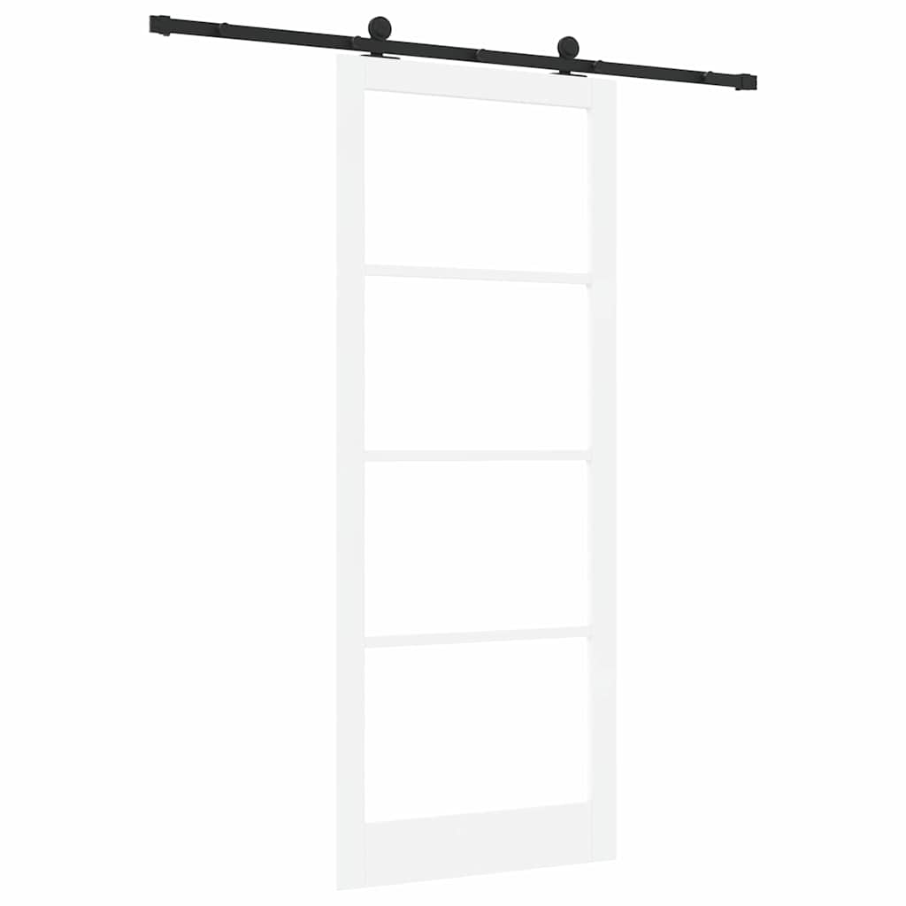 Skydedør ORKDAL Hvid og sort 93 x 232 cm