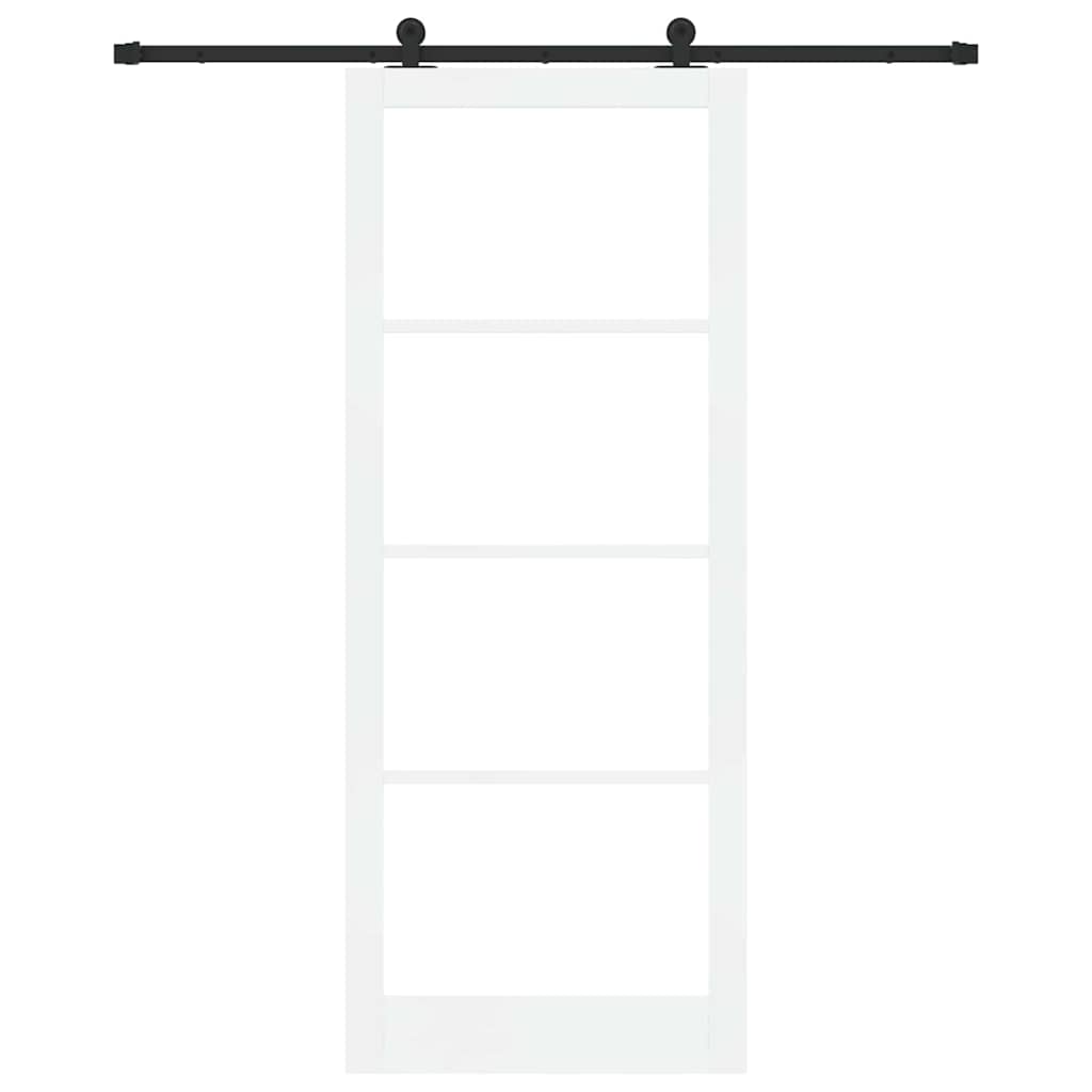Skydedør ORKDAL Hvid og sort 93 x 232 cm
