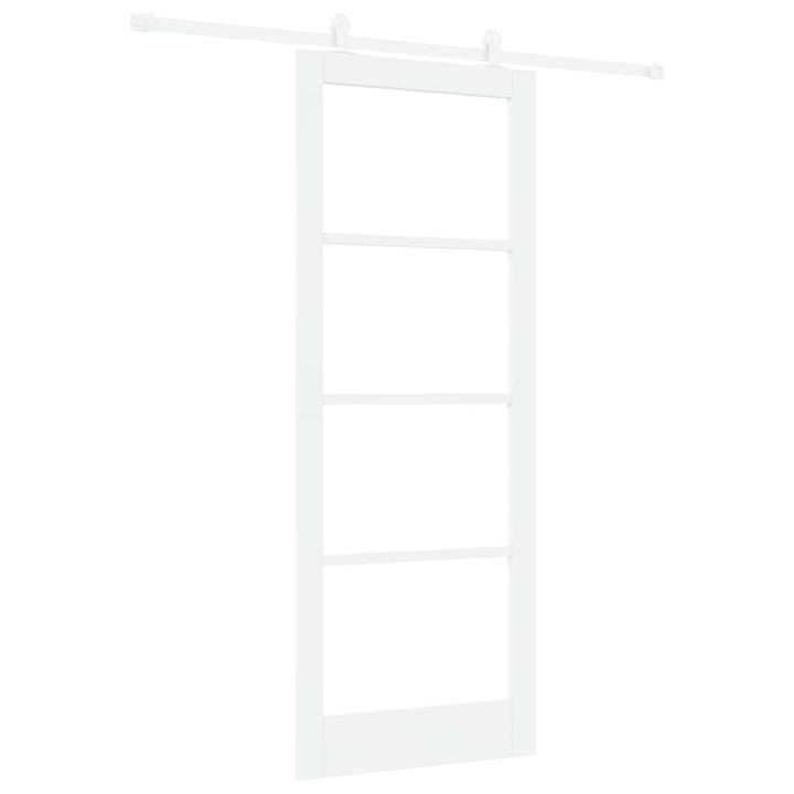Skydedør ORKDAL Hvid 83 x 211 cm Massivt fyrretræ og glas