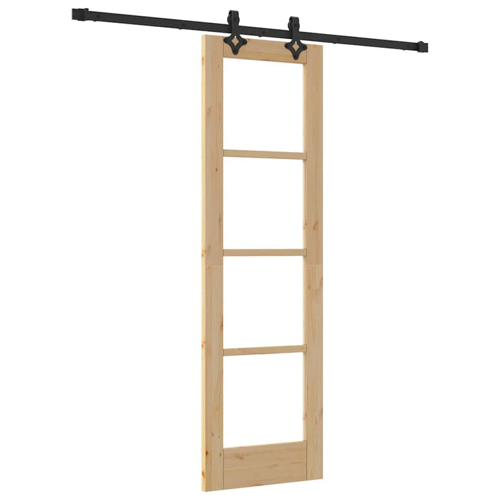 Skydedør ORKDAL Naturlig og sort 61 x 198,5 cm