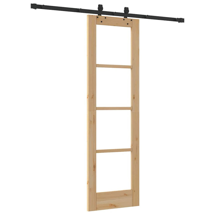 Skydedør ORKDAL Naturlig og sort 61 x 198,5 cm