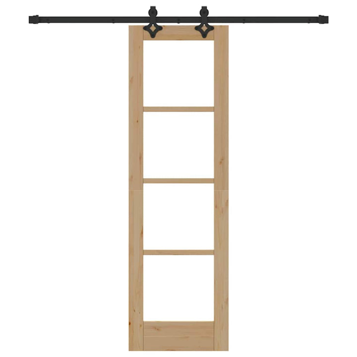 Skydedør ORKDAL Naturlig og sort 61 x 198,5 cm