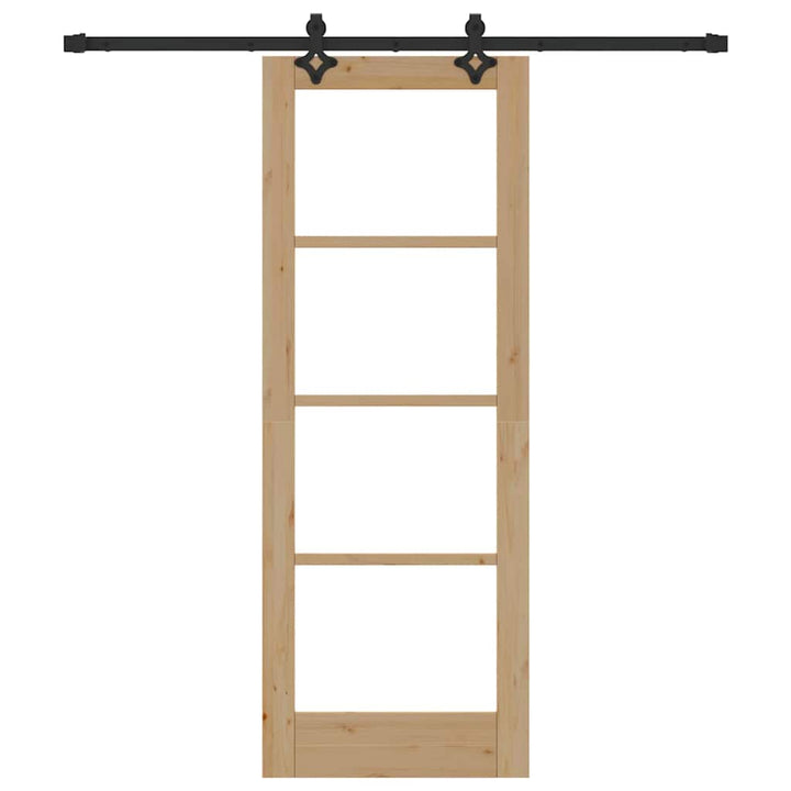Skydedør ORKDAL Naturlig og sort 73,5 x 198,5 cm