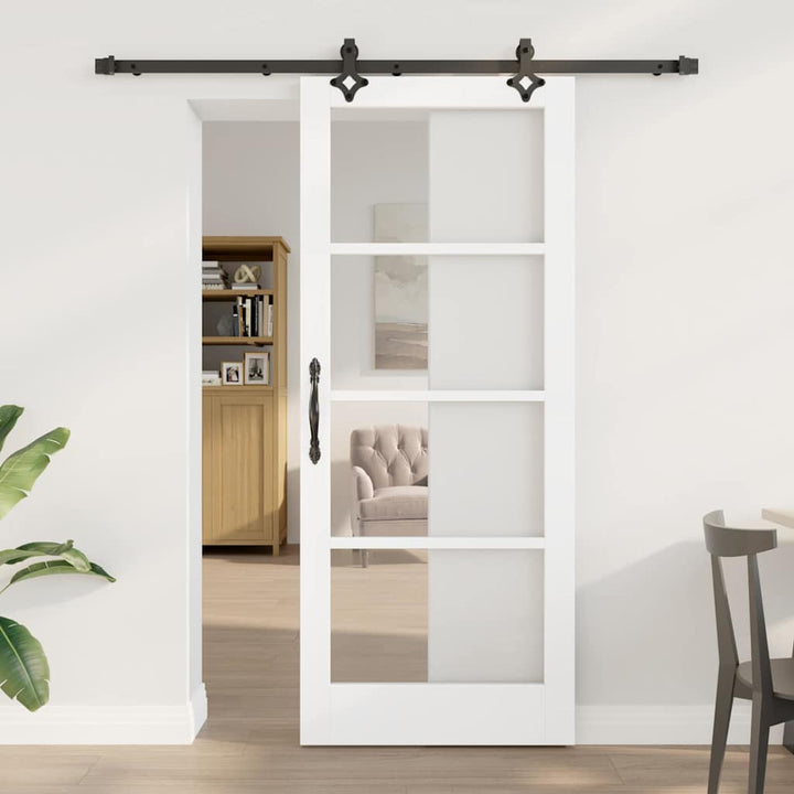 Skydedør ORKDAL Hvid og sort 83 x 202 cm