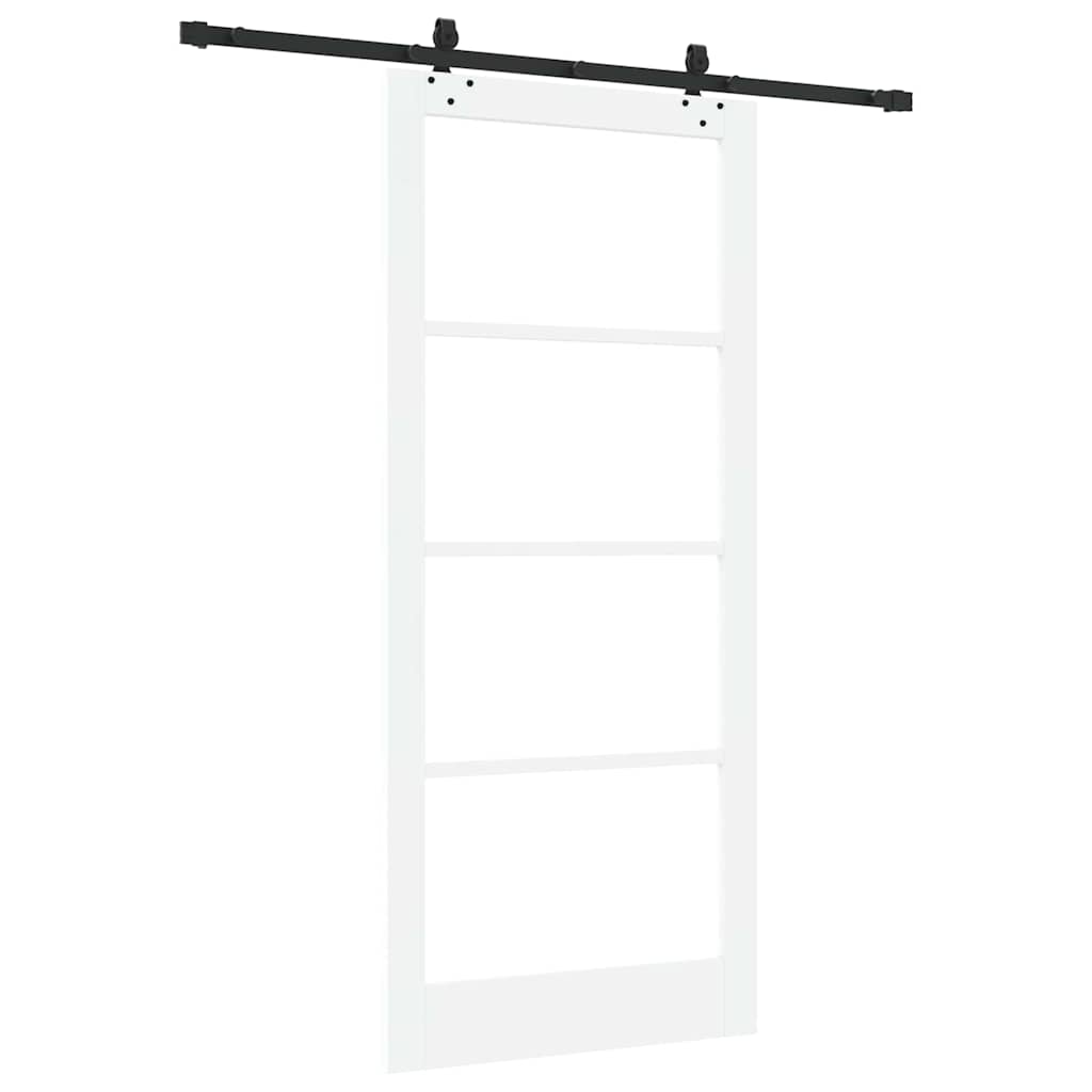 Skydedør ORKDAL Hvid og sort 93 x 211 cm
