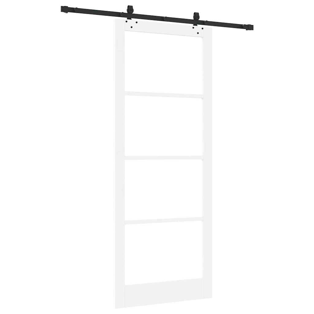 Skydedør ORKDAL Hvid og sort 93 x 232 cm