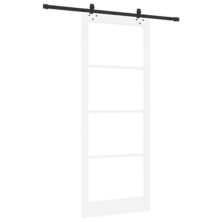Skydedør ORKDAL Hvid og sort 93 x 232 cm
