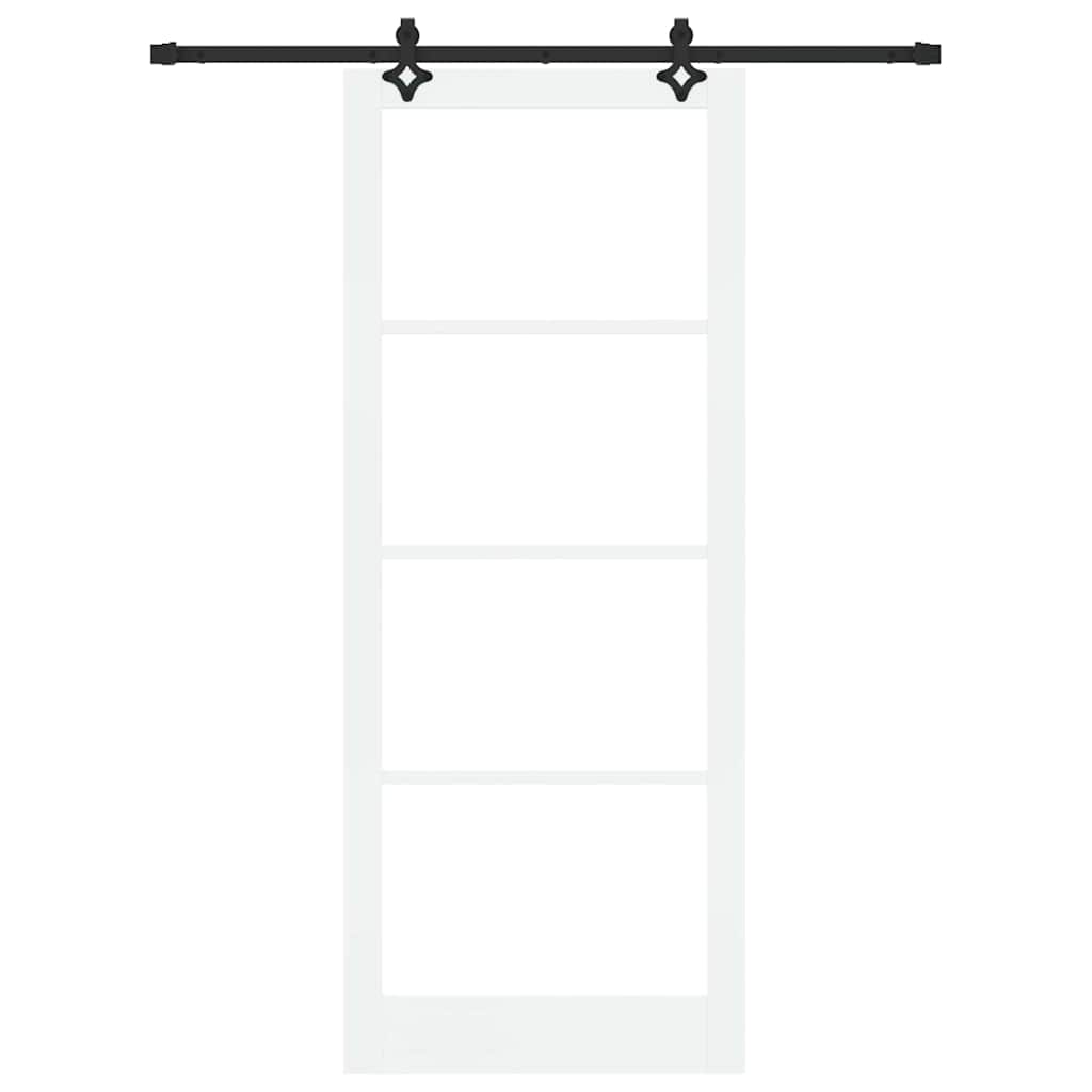 Skydedør ORKDAL Hvid og sort 93 x 232 cm