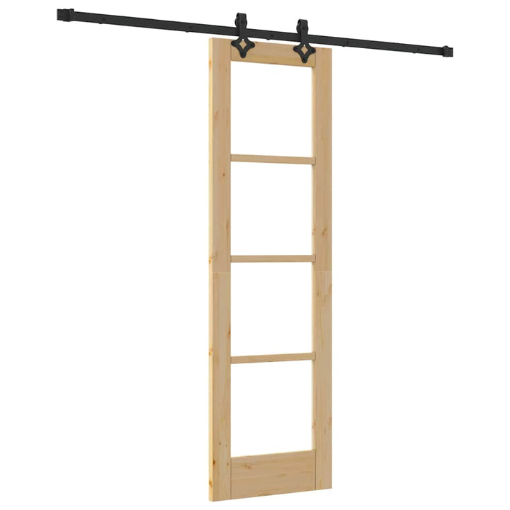 Skydedør ORKDAL Naturlig og sort 61 x 198,5 cm