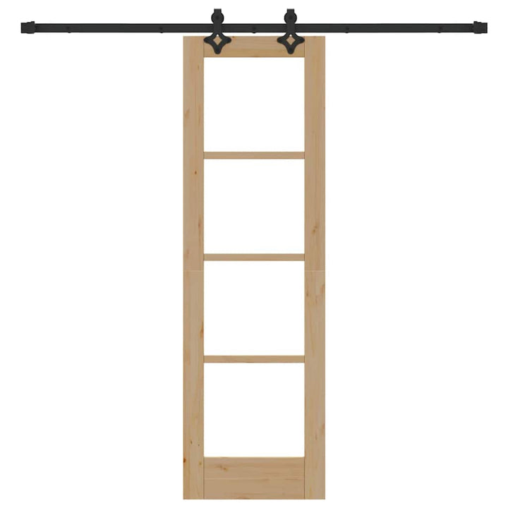 Skydedør ORKDAL Naturlig og sort 61 x 198,5 cm