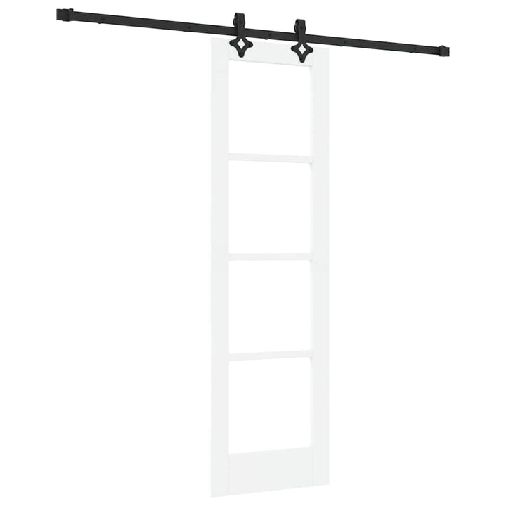 Skydedør ORKDAL 61 x 198,5 cm Massivt fyrretræ og glas