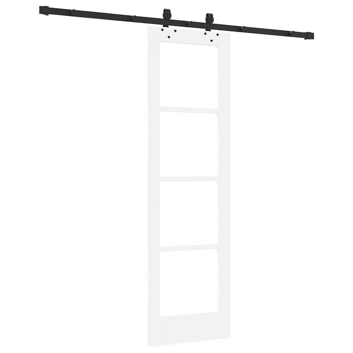 Skydedør ORKDAL 61 x 198,5 cm Massivt fyrretræ og glas