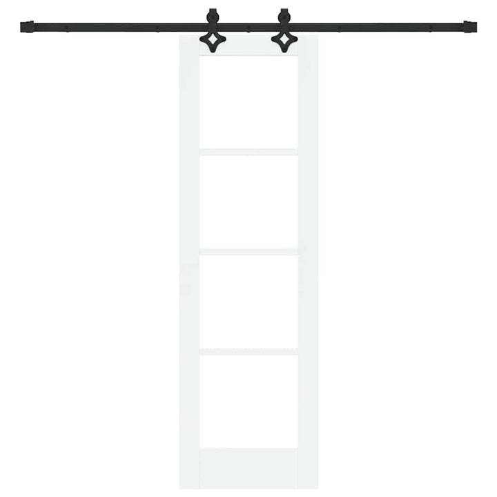 Skydedør ORKDAL 61 x 198,5 cm Massivt fyrretræ og glas