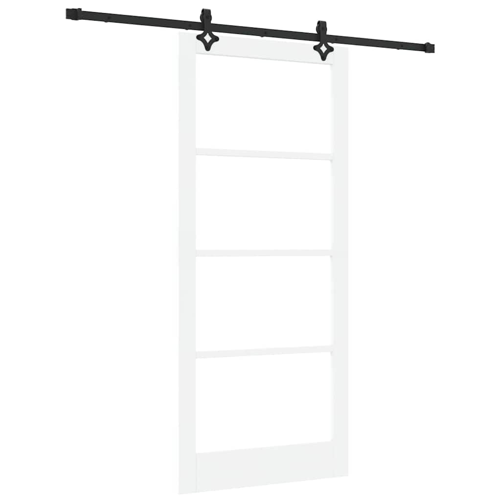 Skydedør ORKDAL Hvid og sort 93 x 211 cm