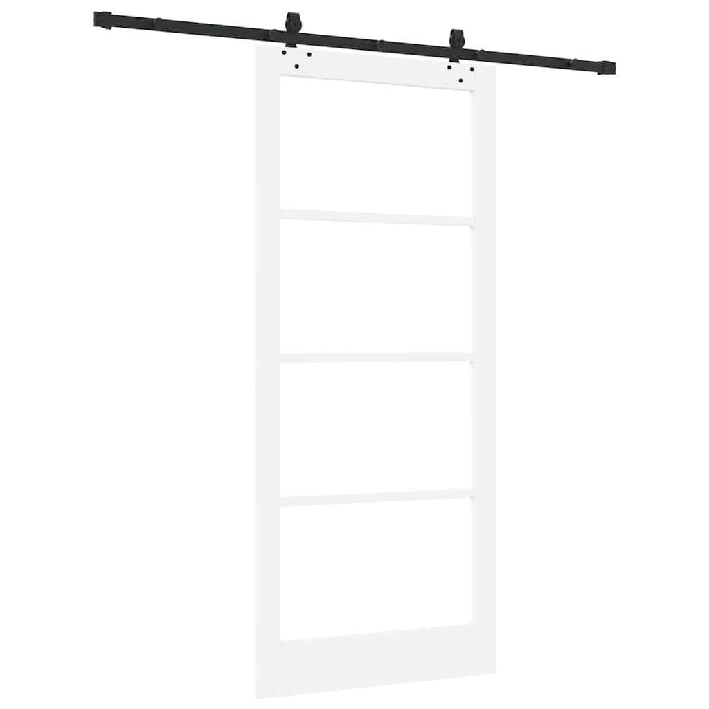 Skydedør ORKDAL Hvid og sort 93 x 211 cm