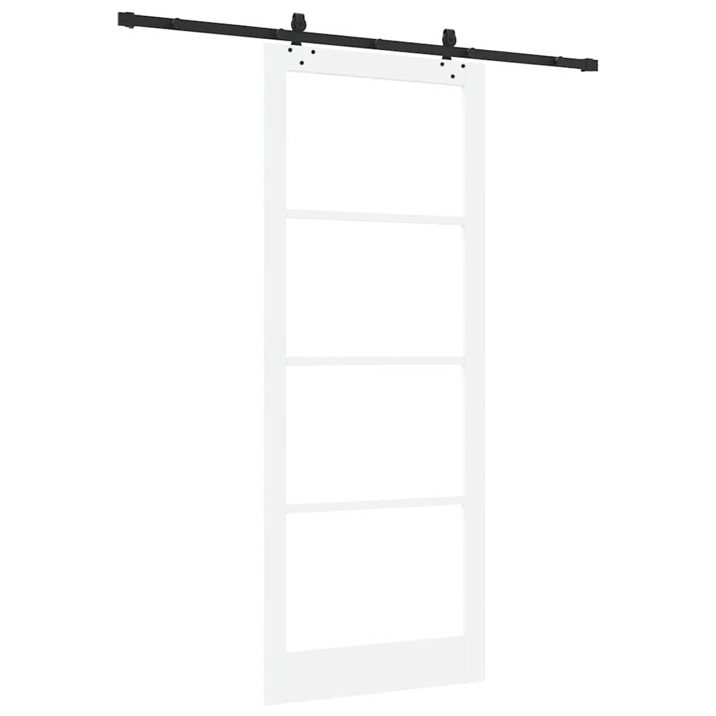 Skydedør ORKDAL Hvid og sort 93 x 232 cm
