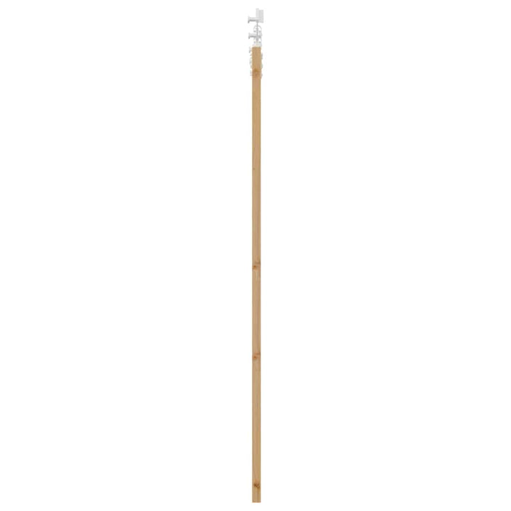 Skydedør 61 x 198,5 cm Massivt fyrretræ og glas Naturfarvet