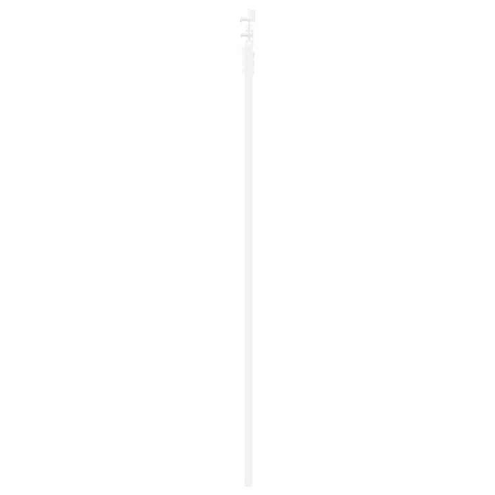 Skydedør 61 x 198,5 cm Massivt fyrretræ og glas Hvid