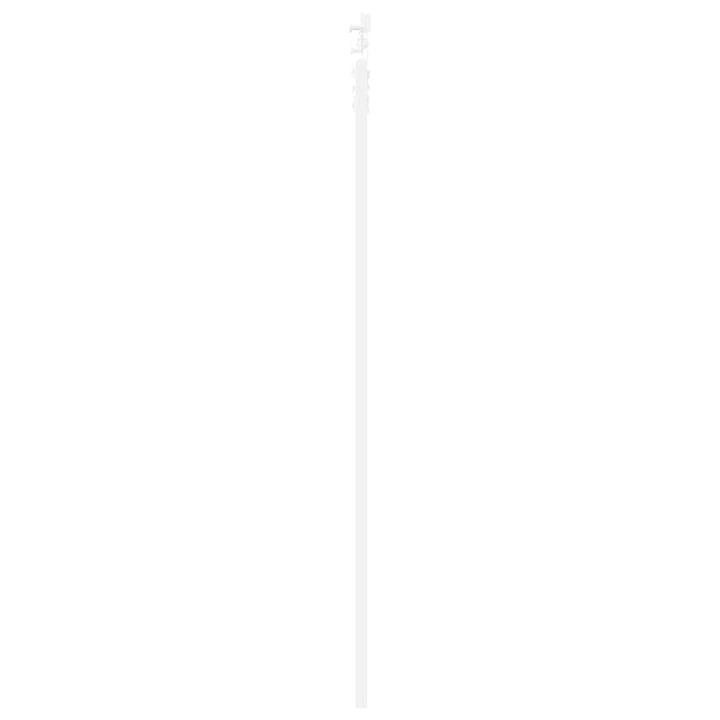 Skydedør 83 x 202 cm Massivt fyrretræ og glas Hvid
