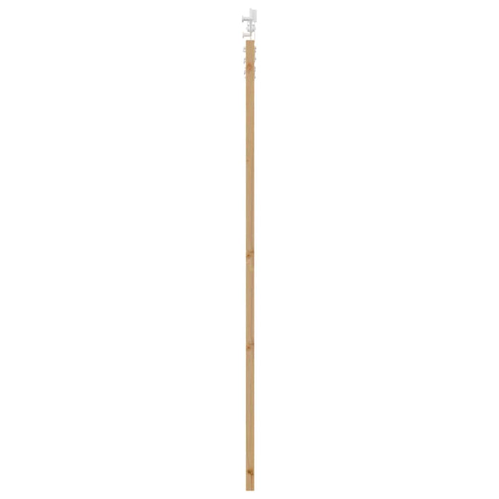 Skydedør 93 x 202 cm Massivt fyrretræ og glas Naturfarvet