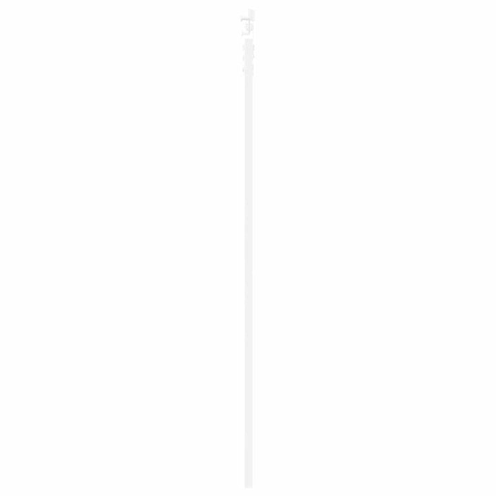 Skydedør 93 x 211 cm Massivt fyrretræ og glas Hvid