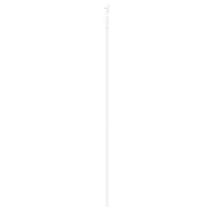Skydedør Hvid 93 x 232 cm Massivt fyrretræ og glas