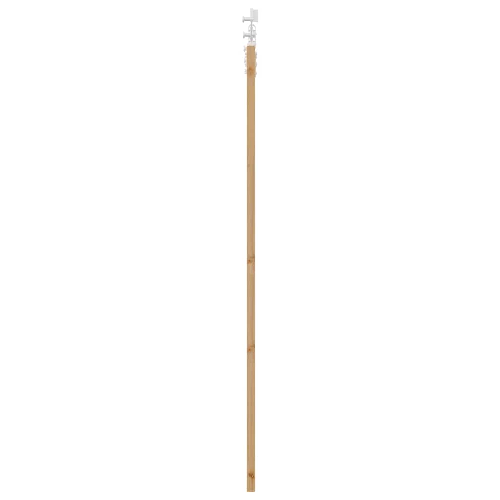 Skydedør 61 x 198,5 cm Massivt fyrretræ og glas Naturfarvet