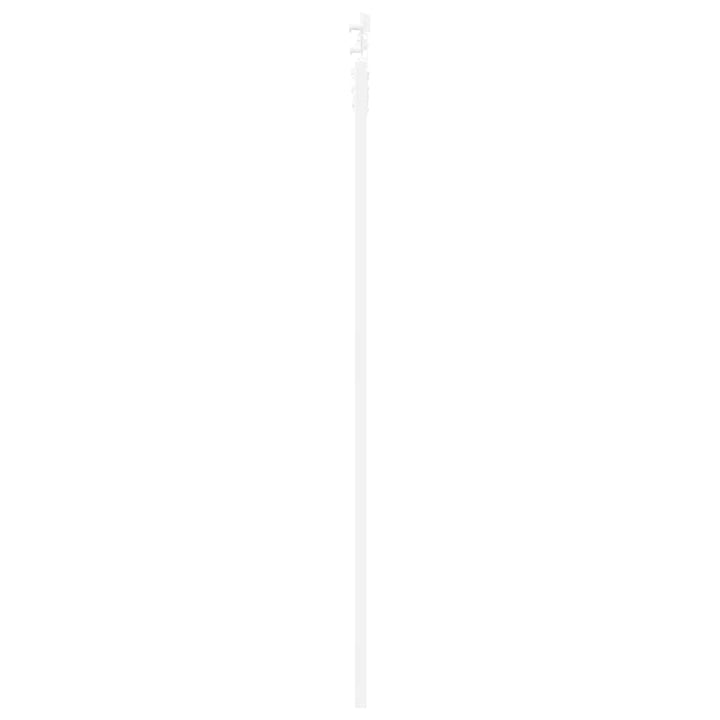 Skydedør 83 x 202 cm Massivt fyrretræ og glas Hvid
