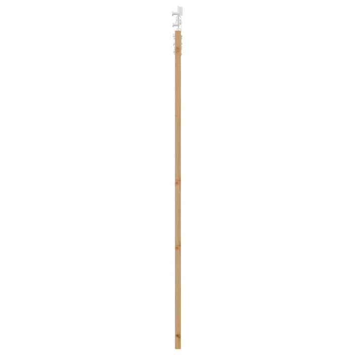Skydedør 93 x 202 cm Massivt fyrretræ og glas Naturfarvet