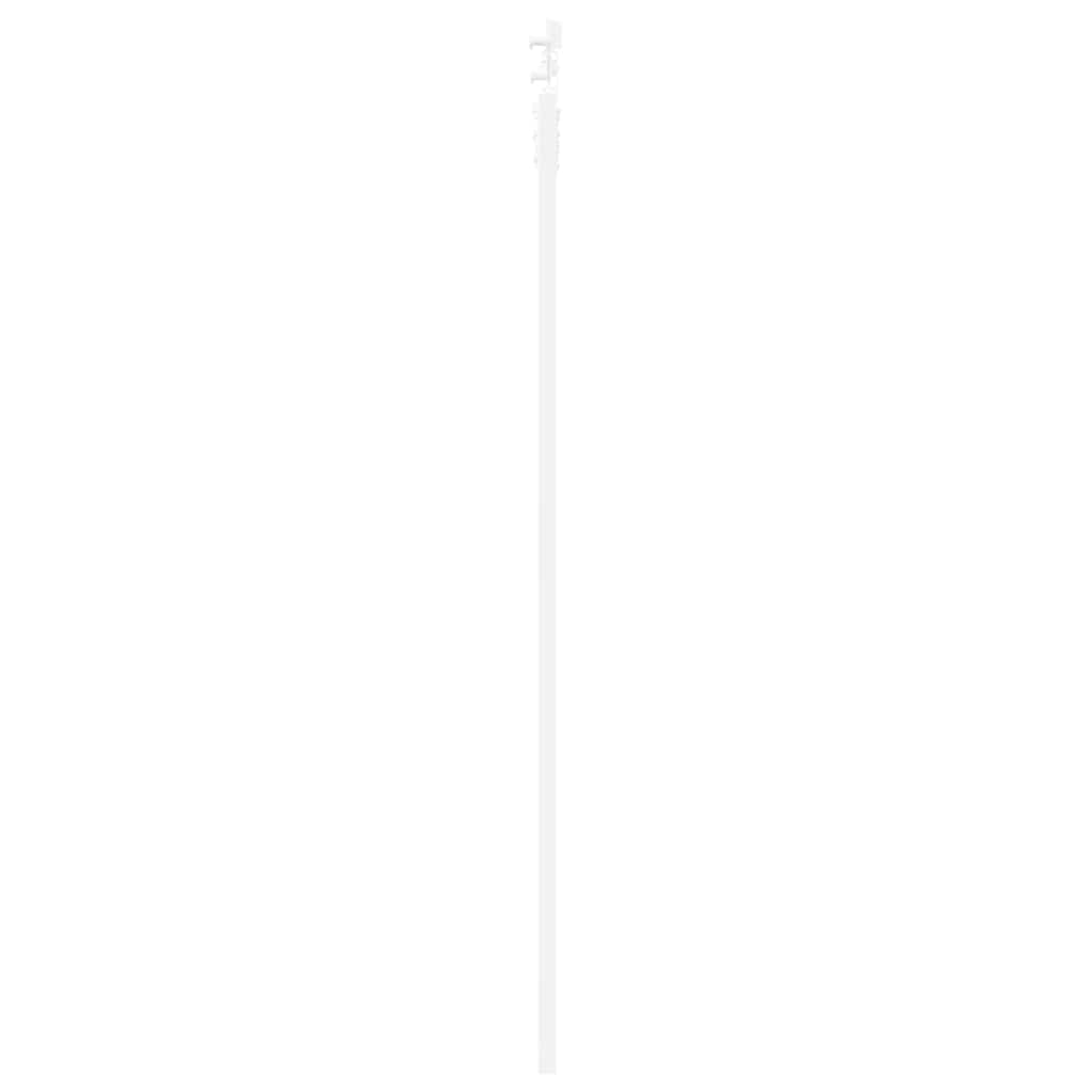 Skydedør 93 x 202 cm Massivt fyrretræ og glas Hvid