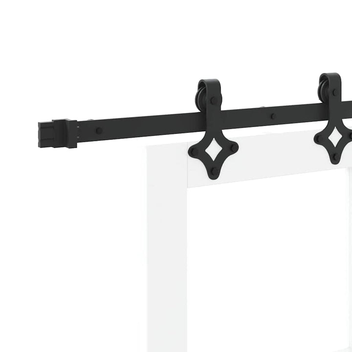 Skydedør Hvid 83 x 211 cm Massivt fyrretræ og glas