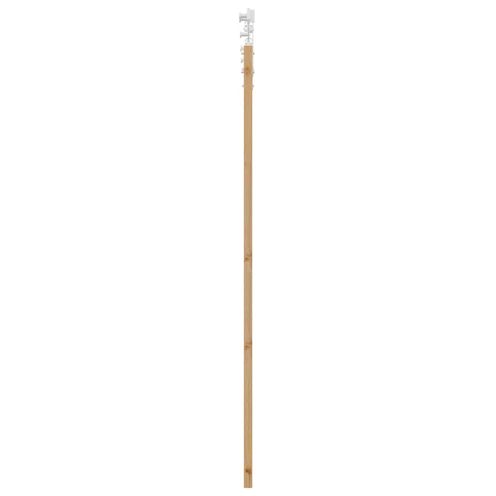 Skydedør Naturfarvet 61 x 198,5 cm Massivt fyrretræ og glas