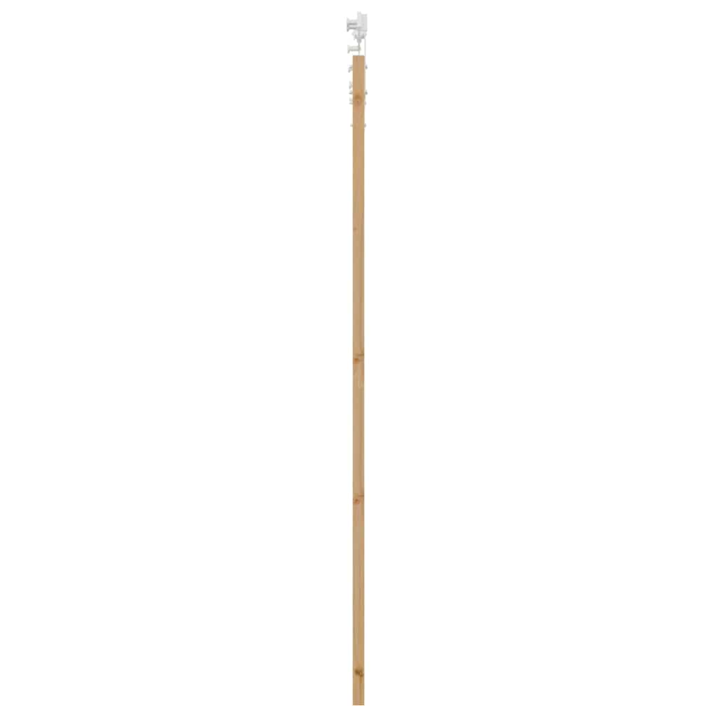 Skydedør Naturfarvet 93 x 211 cm Massivt fyrretræ og glas