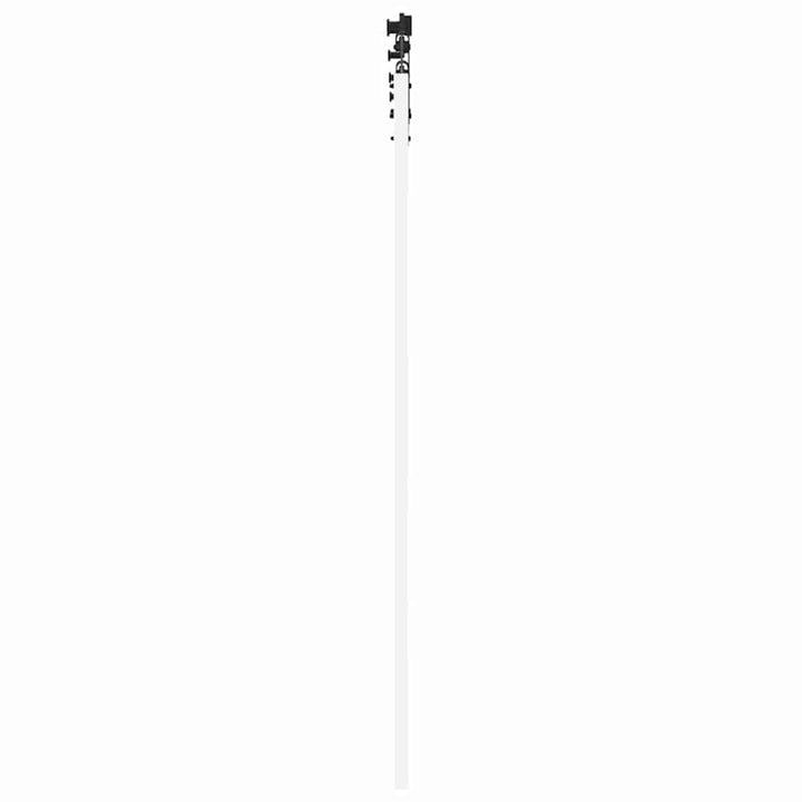 Skydedør ORKDAL Hvid 61 x 198,5 cm Massivt fyrretræ og glas