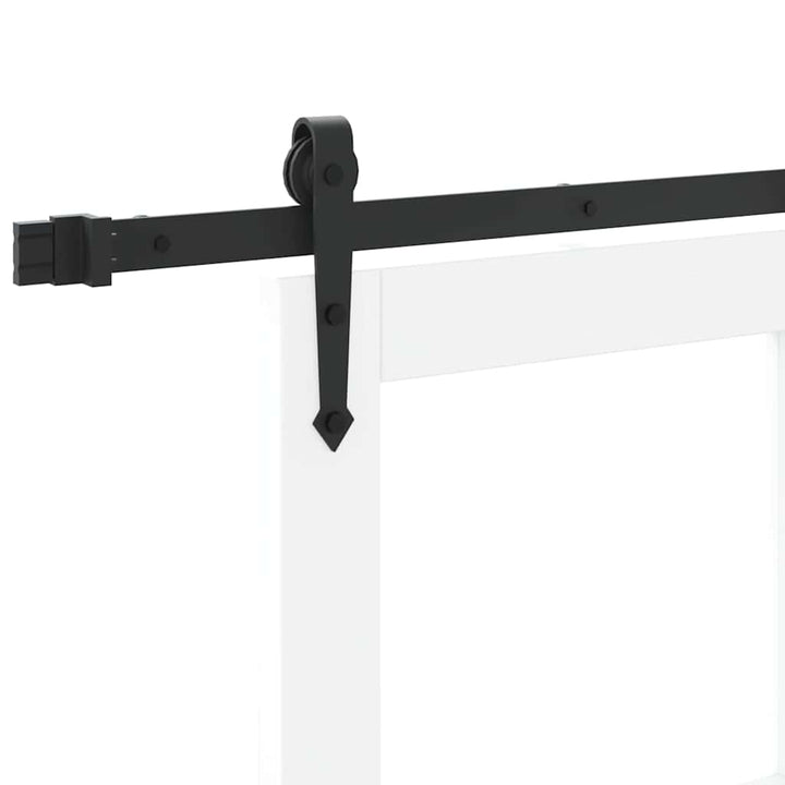 Skydedør ORKDAL Hvid 83 x 211 cm Massivt fyrretræ og glas