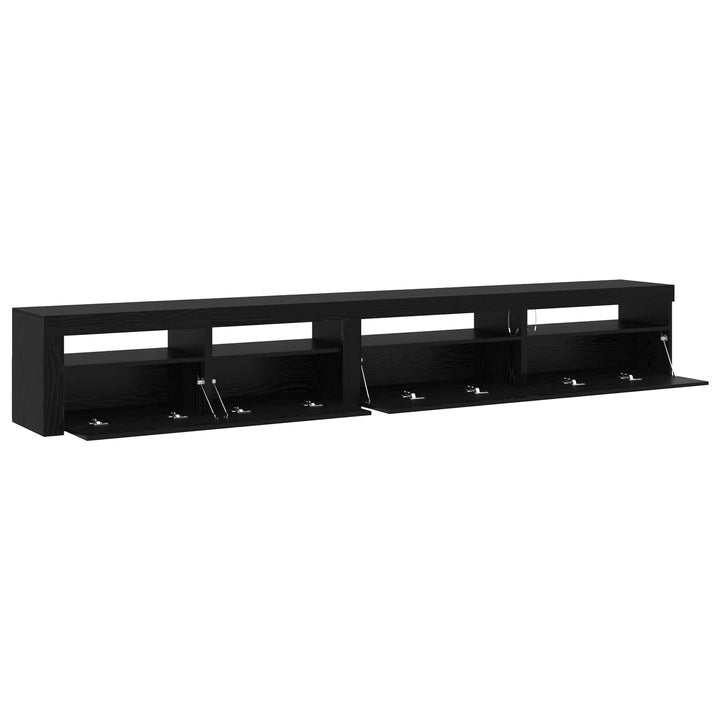 TV-møbelsæt 3 pcs Sort eg 270 x 35 x 40 cm Konstrueret træ