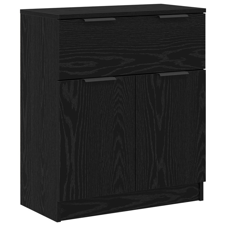Sideboard 3 stk. Sort eg 181 x 30 x 70 cm Konstrueret træ