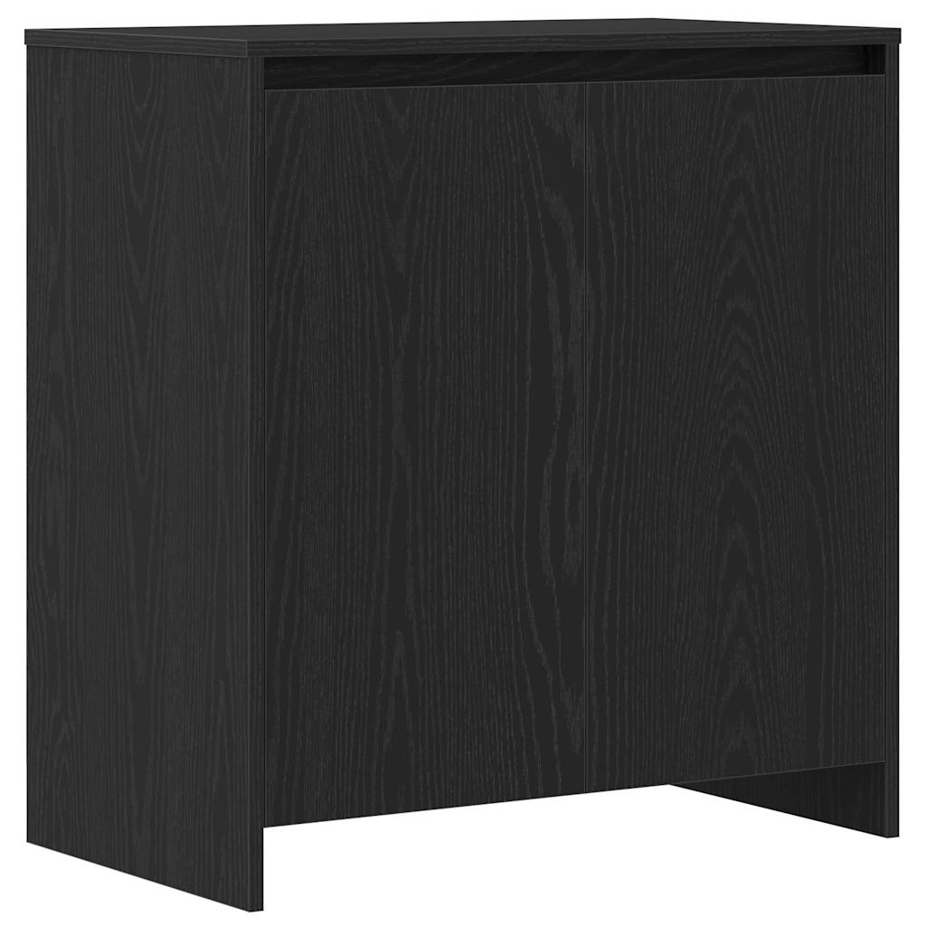 Sideboard 2 stk. Sort 70 x 41 x 75 cm Konstrueret træ