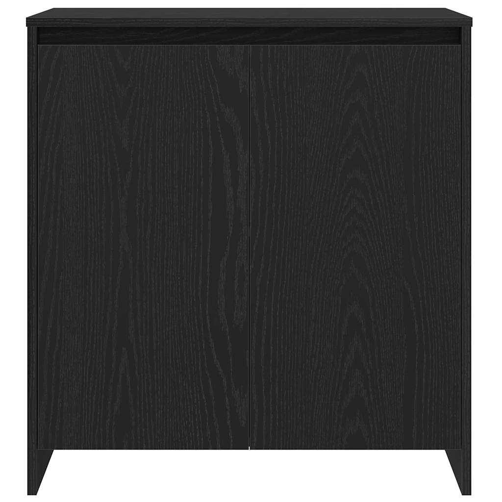 Sideboard 2 stk. Sort 70 x 41 x 75 cm Konstrueret træ