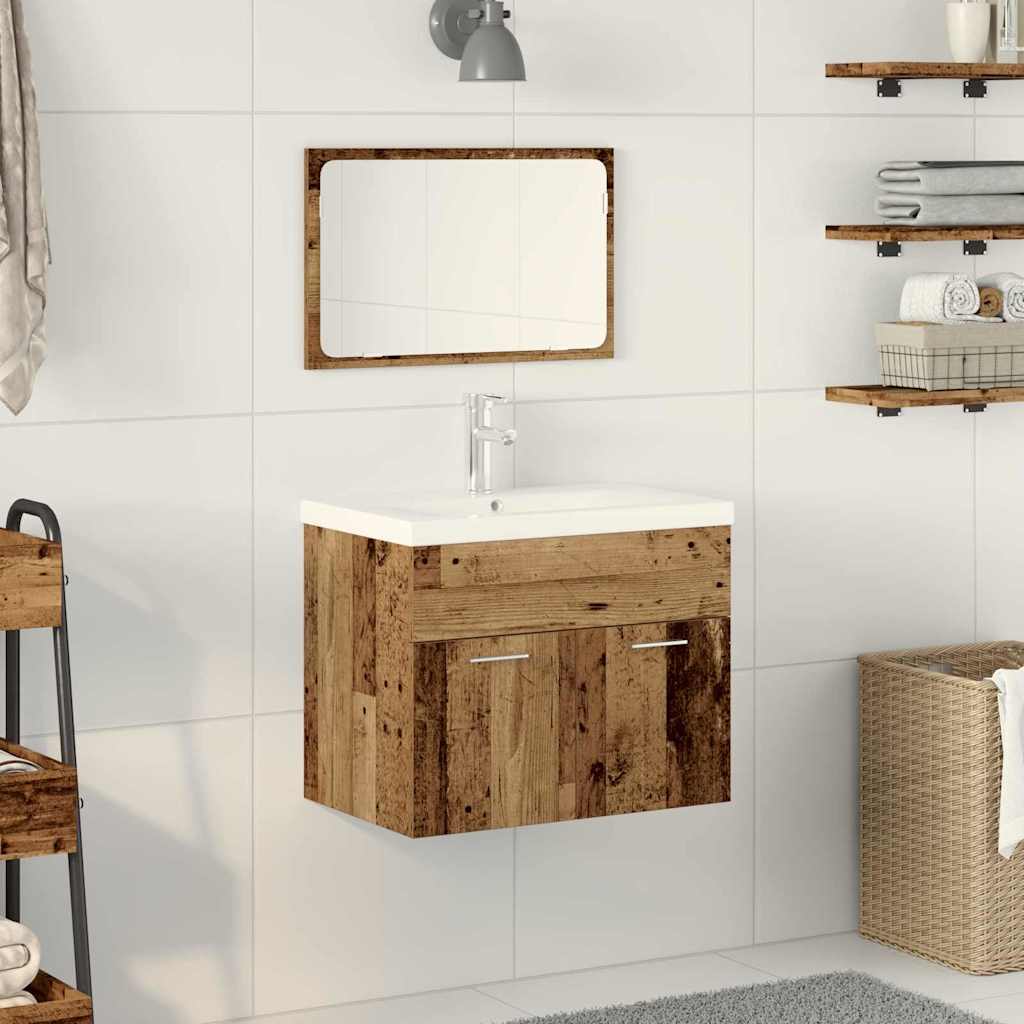 Badeværelsesskab Gammelt træ 60 x 38,5 x 46 cm Konstrueret træ