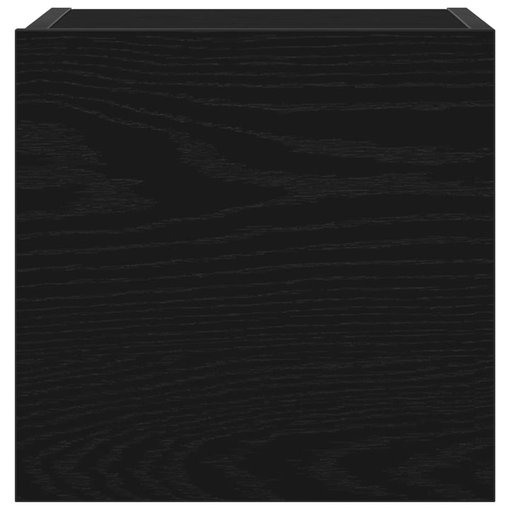 TV-møbelsæt 7 pcs Sort eg 100 x 30 x 30 cm Konstrueret træ