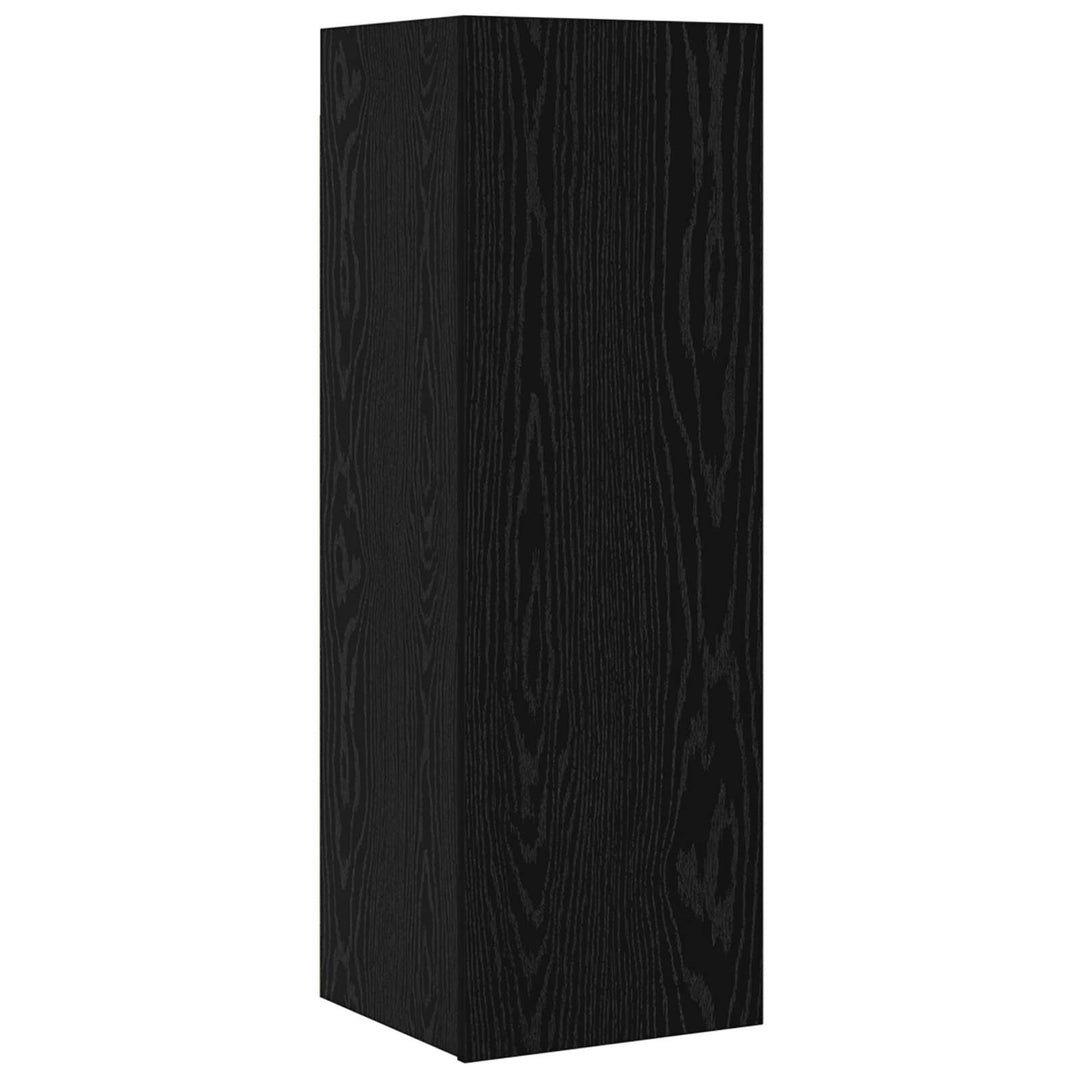 TV-møbelsæt 6 pcs Sort eg 100 x 30 x 30 cm Konstrueret træ