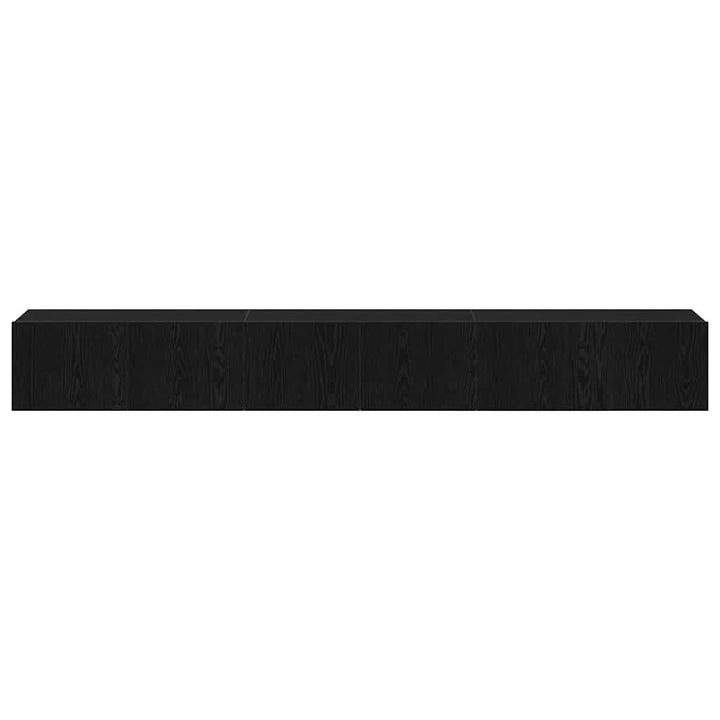 TV-møbelsæt 3 pcs Sort eg 80 x 30 x 30 cm Konstrueret træ