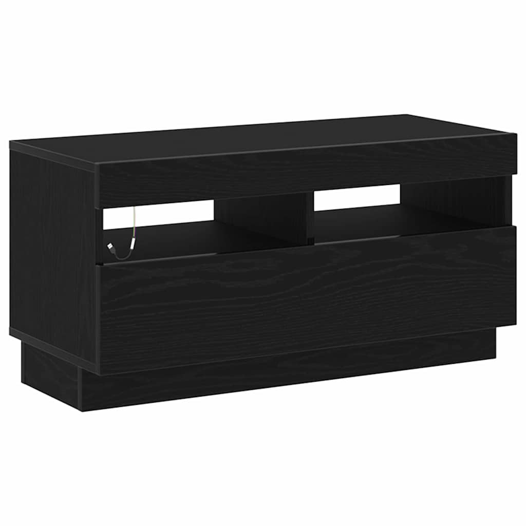 TV-møbelsæt 3 pcs Sort 260 x 35 x 40 cm Konstrueret træ